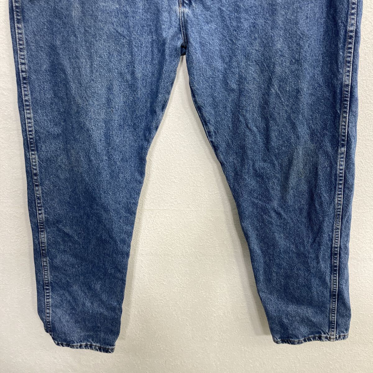 【中古】【古着】 RUSTLER デニムパンツ W40 ブルー ラスラー ジップアップ メキシコ製 アメカジ ジーンズ デニム コットン ビッグサイズ 2510-396