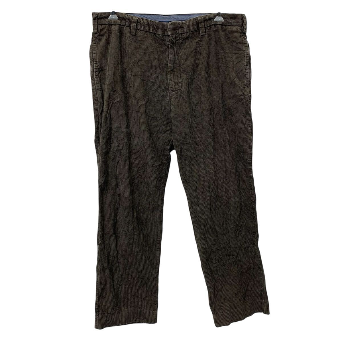 Pants - 【中古】【古着】 NAUTICA コーデュロイパンツ W38 ブラウン ノーティカ ジップアップ コットン100% ビッグサイズ 2510-468