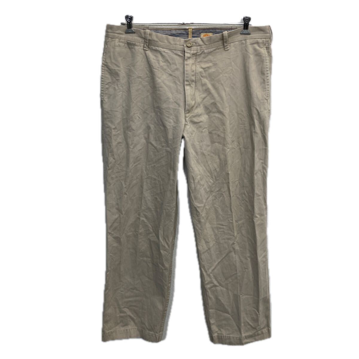 【中古】【古着】 Timberland チノパン W40 ベージュ ティンバーランド ジップアップ カジュアル 無地 コットン ビッグサイズ 2511-97