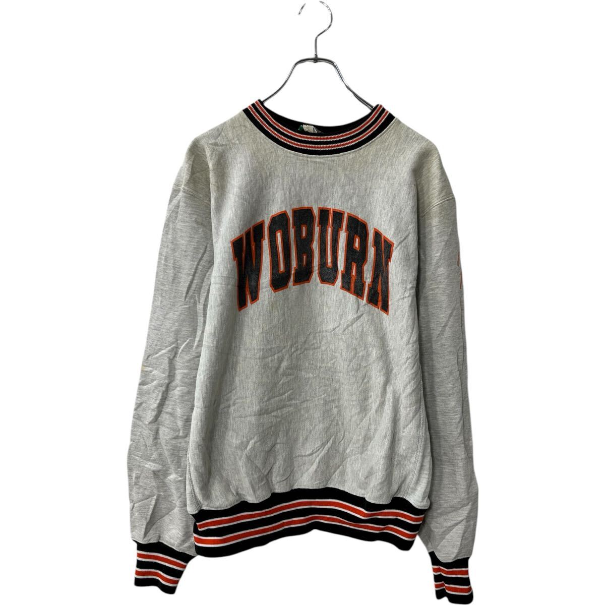 ナイトロウ NITROW エンボス加工 アーチロゴ クルーネック スウェット