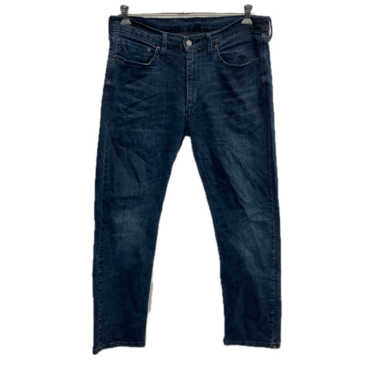【中古】【古着】 Levi's 514 デニムパンツ W36 ダークネイビー リーバイス ジップアップ アメカジ ジーンズ デニム コットン 2511-161