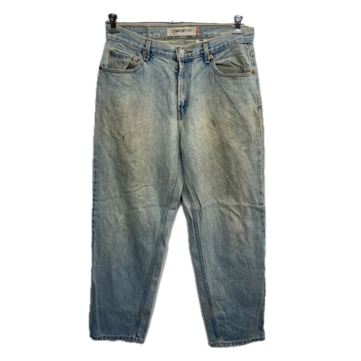 【中古】【古着】 Levi's 560 デニムパンツ W30 アイスブルー リーバイス ジップアップ アメカジ ジーンズ デニム コットン 2511-189