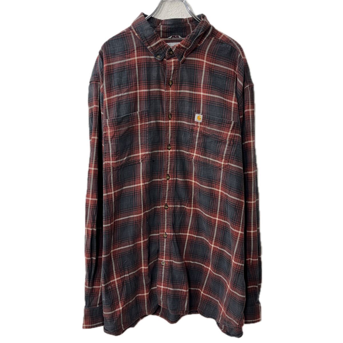 【中古】【古着】 Carhartt 長袖 チェ�