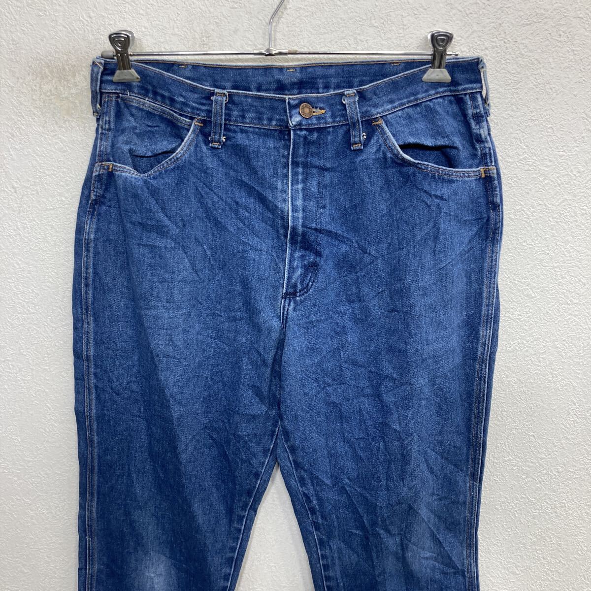 【中古】【古着】 USA製 Wrangler デニムパンツ W36 ブルー ラングラー ジップアップ アメカジ ジーンズ デニム コットン 2511-343
