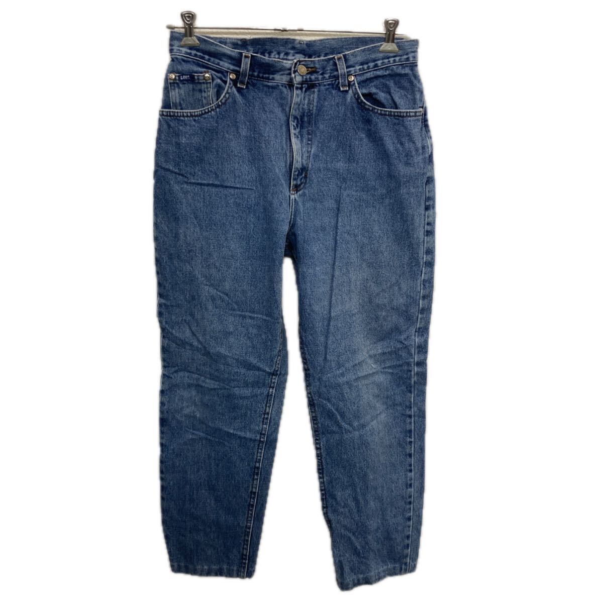 【中古】【古着】 Lee デニムパンツ M〜 ブルー リー ジップアップ アメカジ ジーンズ デニム コットン 2512-100
