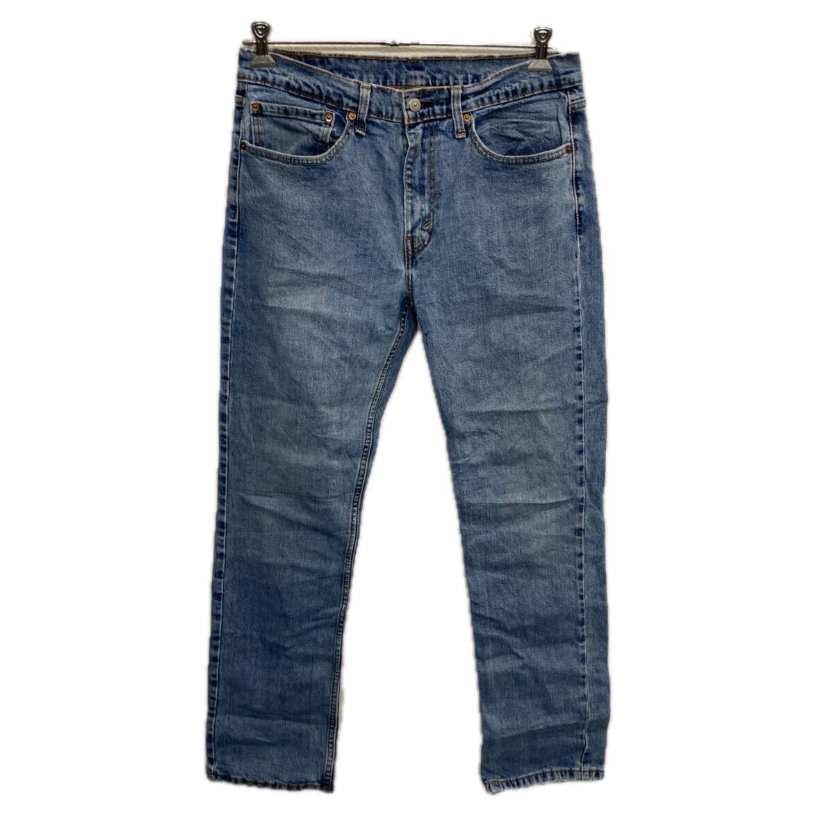 【中古】【古着】 Levi's 514 デニムパンツ W34 ブルー リーバイス ジップアップ アメカジ ジーンズ デニム コットン 2512-272
