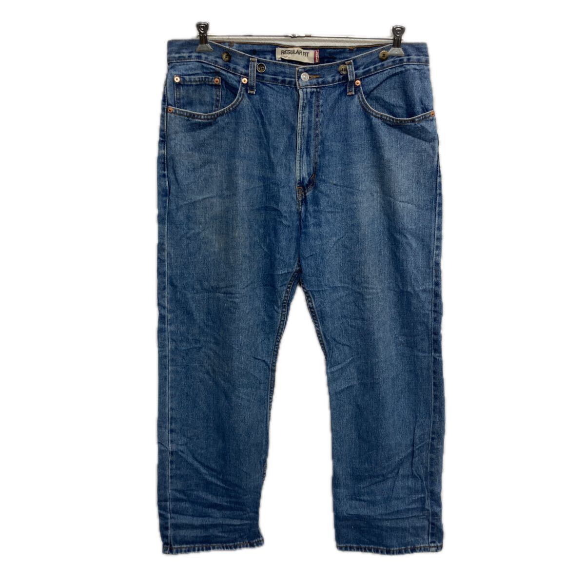 【中古】【古着】 Levi's 505 デニムパンツ W38 ブルー リーバイス ジップアップ アメカジ ジーンズ デニム コットン ビッグサイズ 2512-294(4.0)