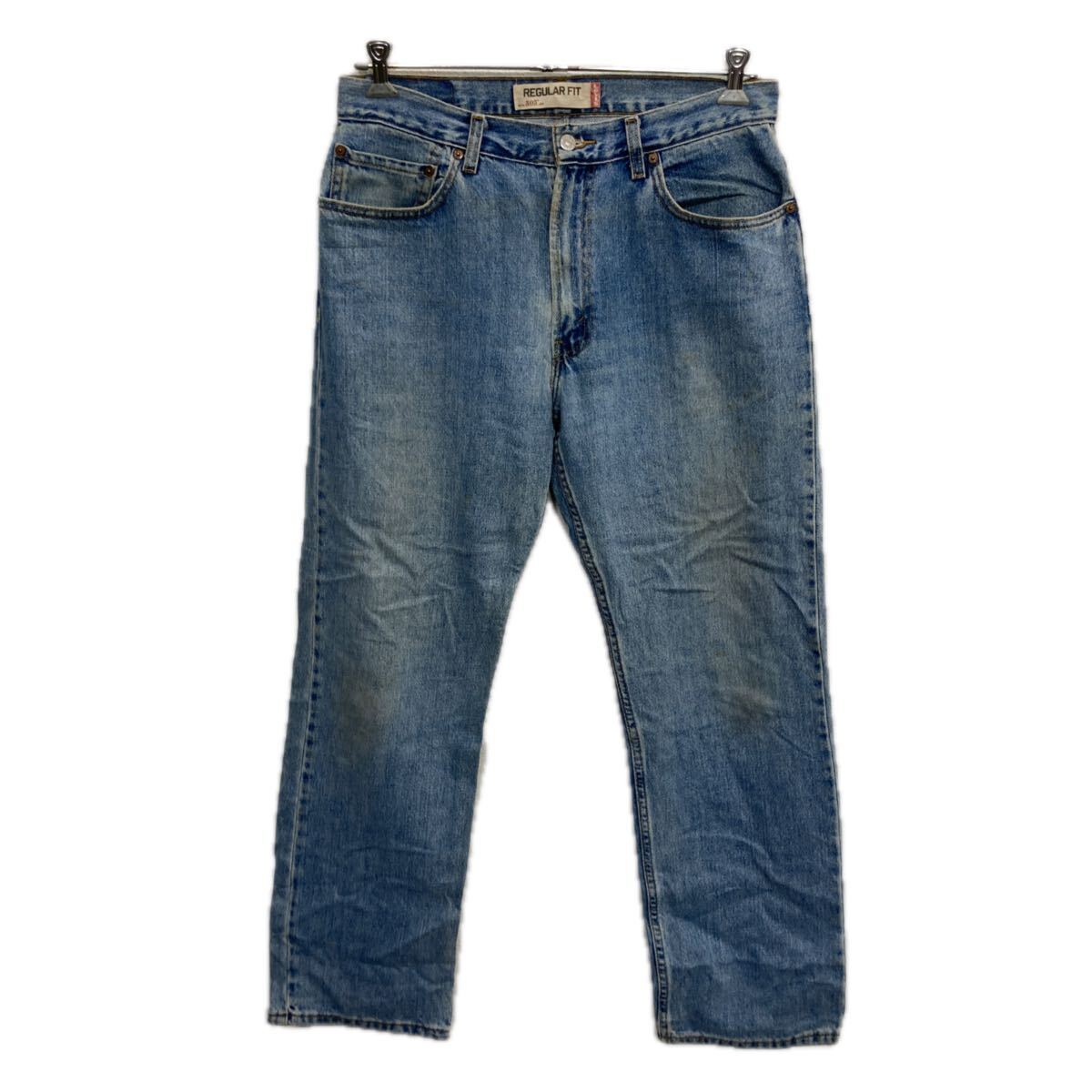 【中古】【古着】 Levi's 505 デニムパンツ W34 ライトブルー リーバイス ジップアップ アメカジ ジーンズ デニム コットン 2512-306