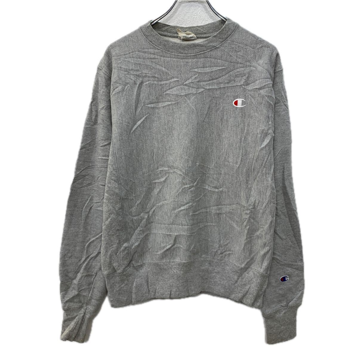Rakuten - 【中古】【古着】 Champion ロゴスウェット トレーナー SMALL グレー チャンピオン プルオーバー 刺繍ワンポイント 無地スウェット 秋物 a712-5914