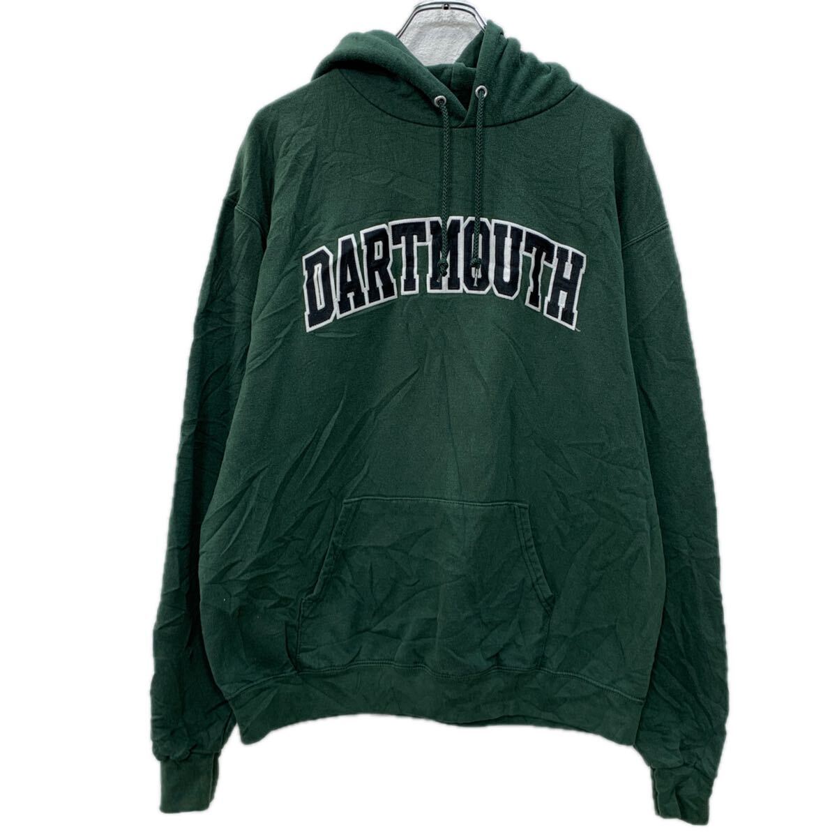 Rakuten - 【中古】【古着】 Champion ロゴスウェット パーカー L グリーン ブラック チャンピオン プルオーバー フーディー スウェット ビッグロゴ 秋物 a712-6239