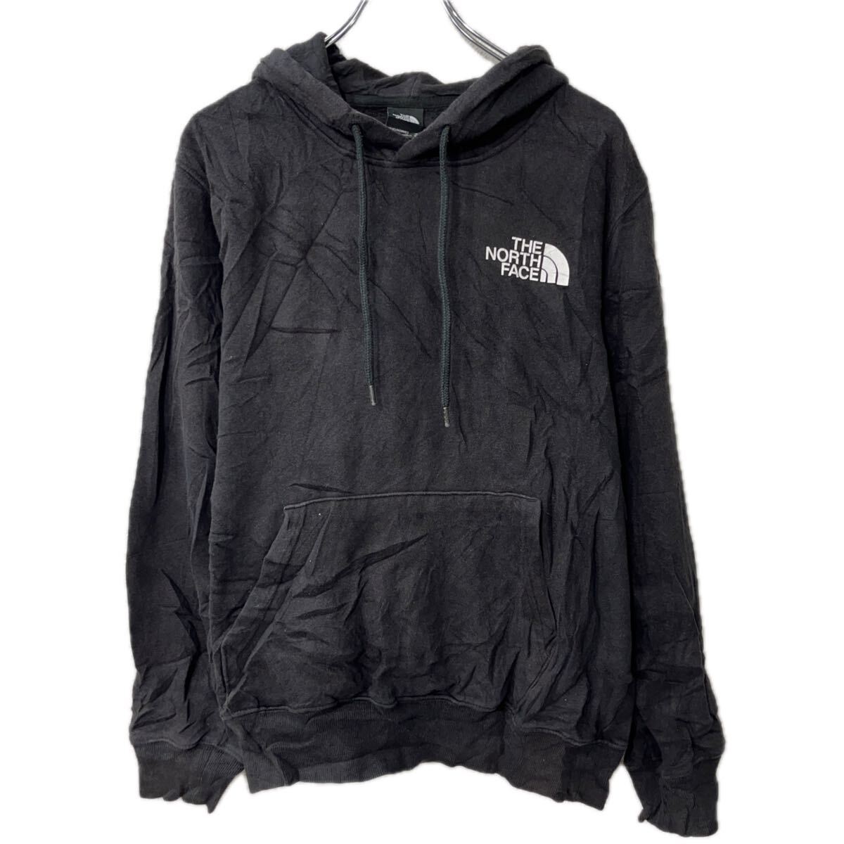 Rakuten - 【中古】【古着】 THE NORTH FACE プリントスウェット パーカー M ブラック ノースフェイス フーディー プルオーバー トップス 秋物 a712-6489