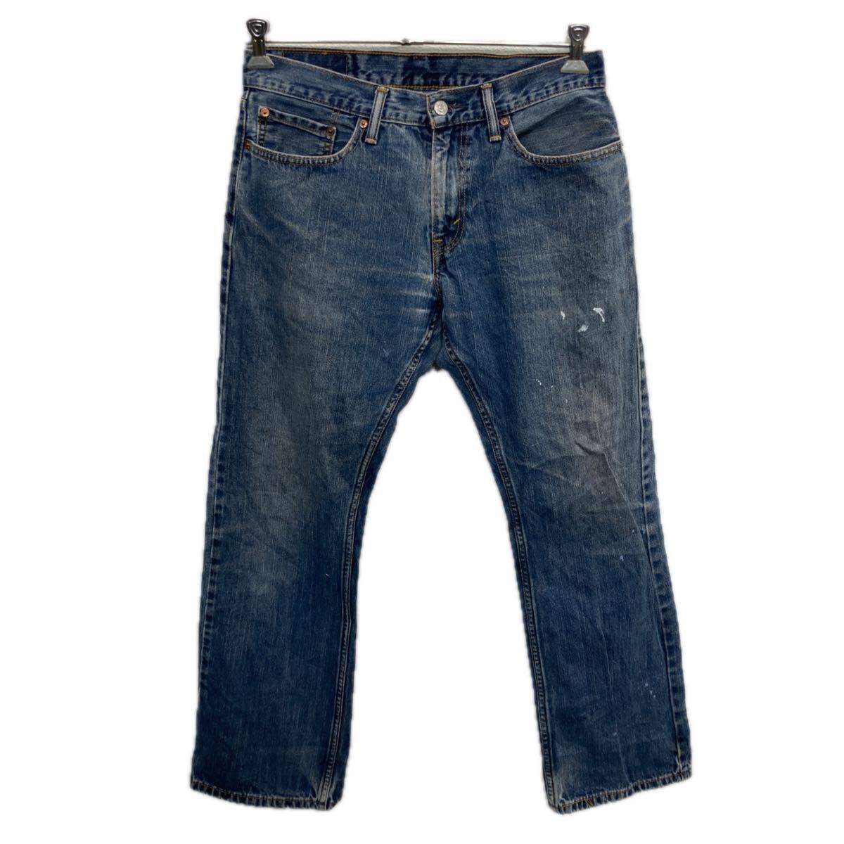 【中古】【古着】 Levi's 514 デニムパンツ W32 ブルー リーバイス ジップアップ アメカジ ジーンズ デニム コットン 2512-519