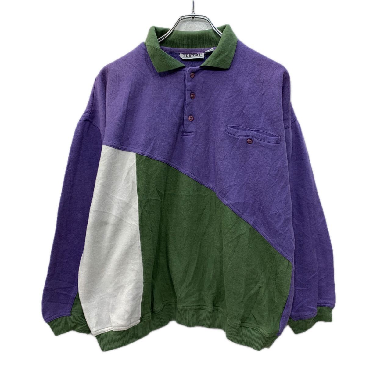 アメリカから輸入した古着になります。コンディションC前身頃、後身頃肩付近に汚れがあります。サイズ表記サイズL実寸サイズ（cm）着丈 61肩幅 63身幅 64袖丈 46-----------------------------------※コ...