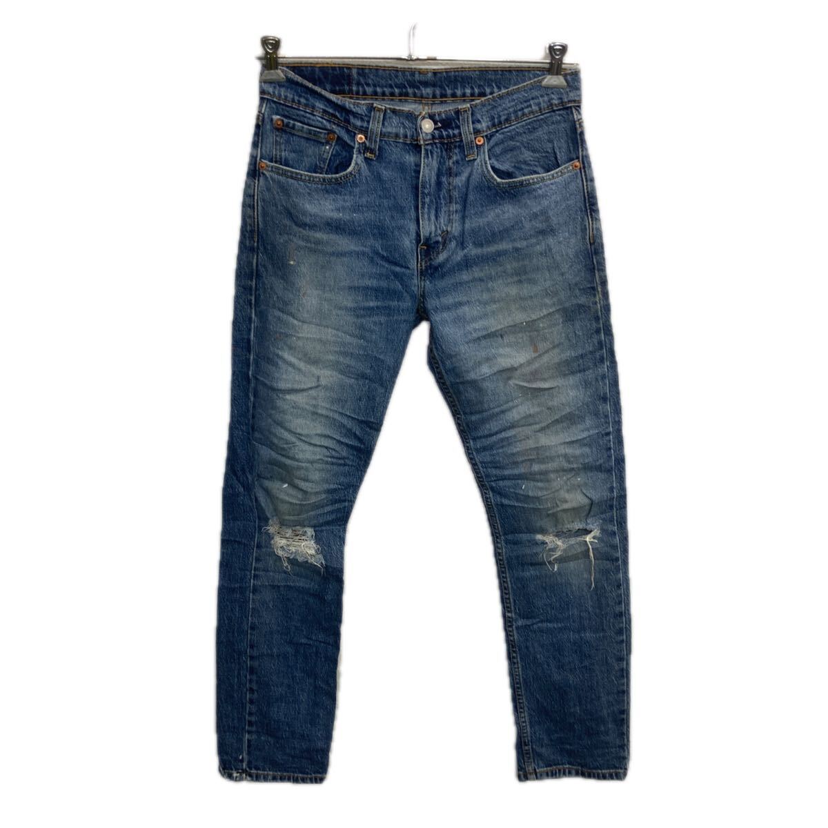 【中古】【古着】 Levi's 502 デニムパンツ W29 ブルー リーバイス ジップアップ アメカジ ジーンズ デニム コットン 2512-584