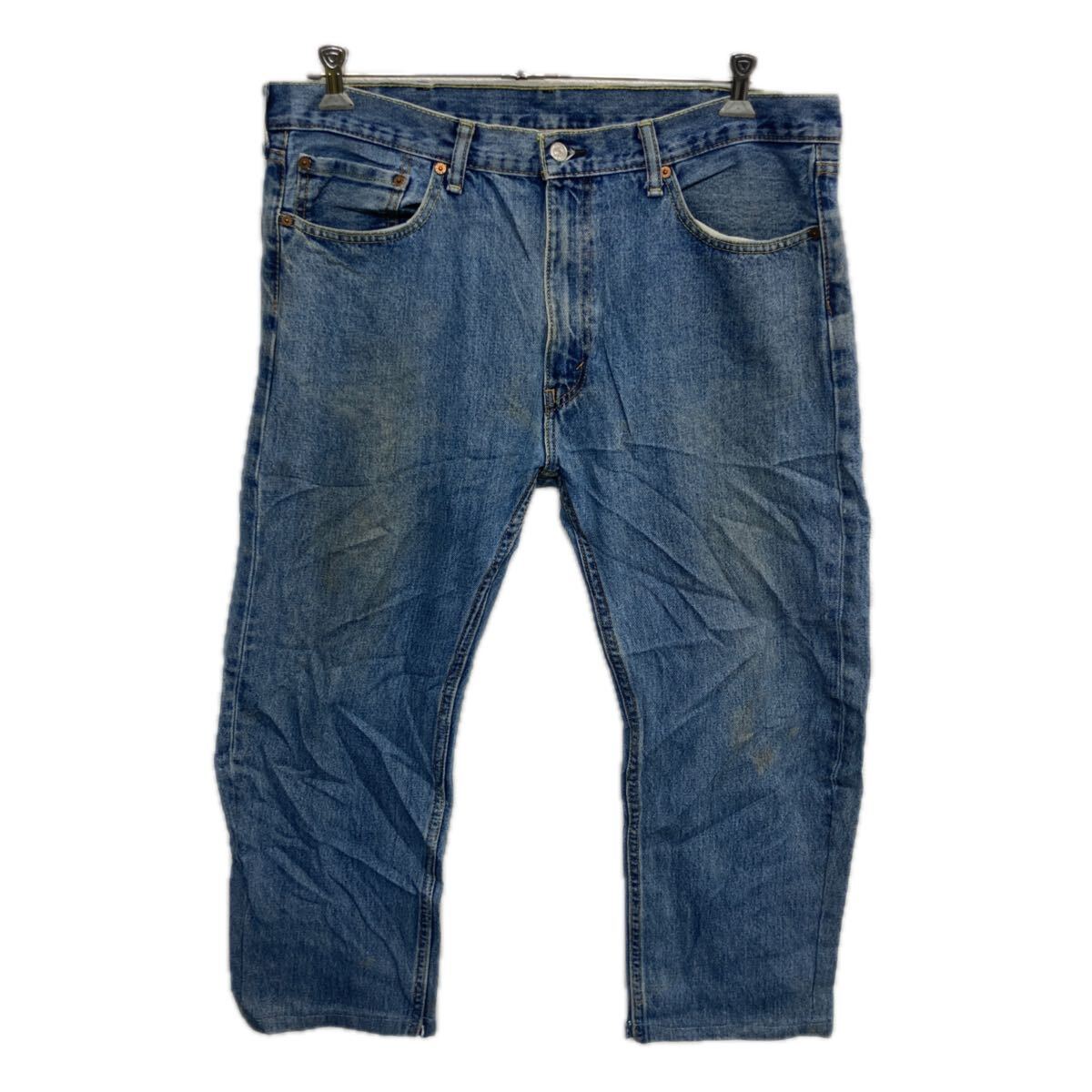 【中古】【古着】 Levi's 505 デニムパンツ W38 ブルー リーバイス ジップアップ アメカジ ジーンズ デニム コットン ビッグサイズ 2601-102(4.0)
