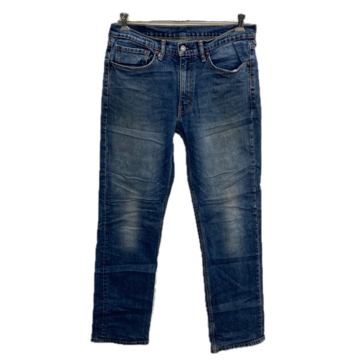 【中古】【古着】 Levi's 514 デニムパンツ W34 ブルー リーバイス ジップアップ アメカジ ジーンズ デニム コットン 2601-108