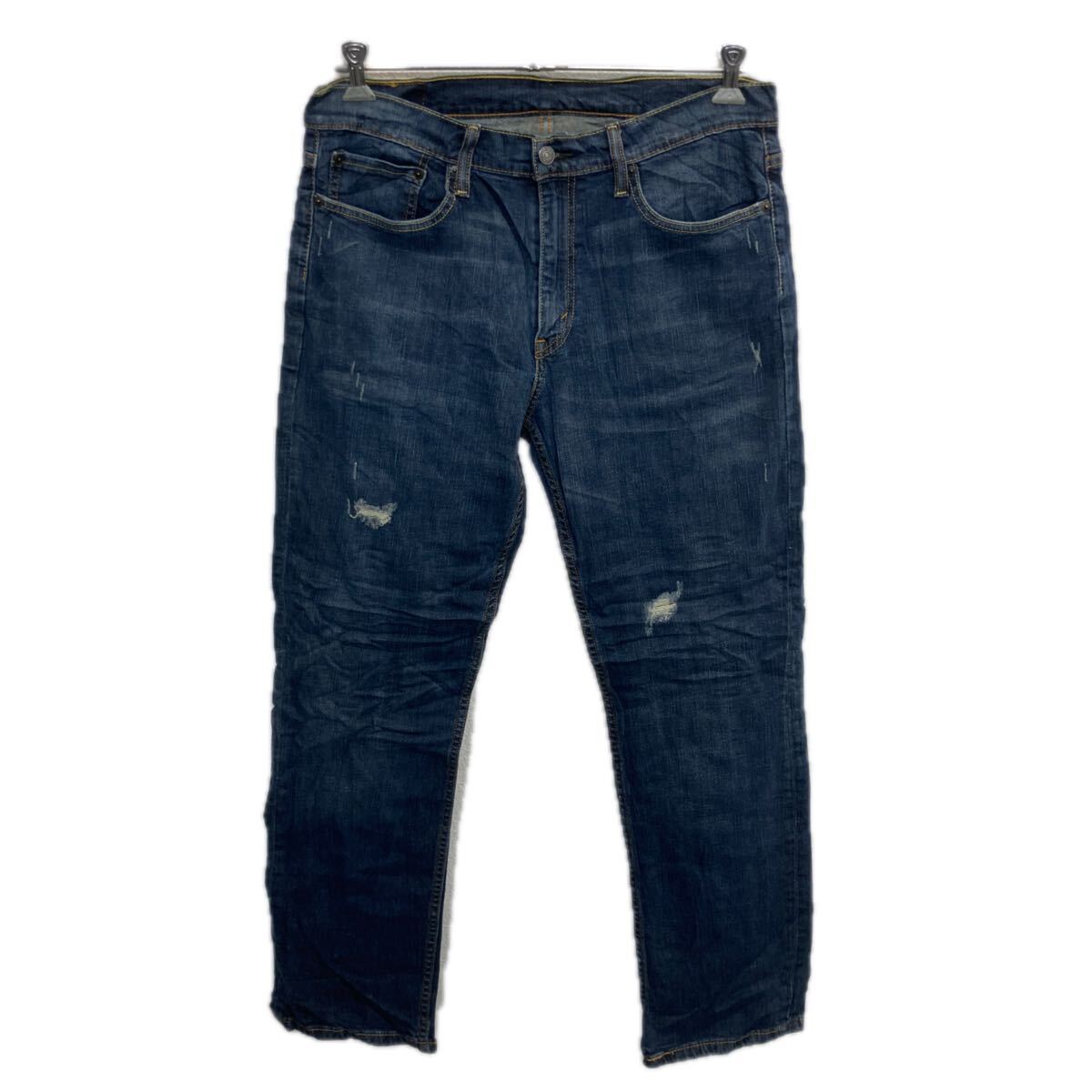 【中古】【古着】 Levi's 514 デニムパンツ W34 インディゴ リーバイス ジップアップ アメカジ ジーンズ デニム コットン 2601-110