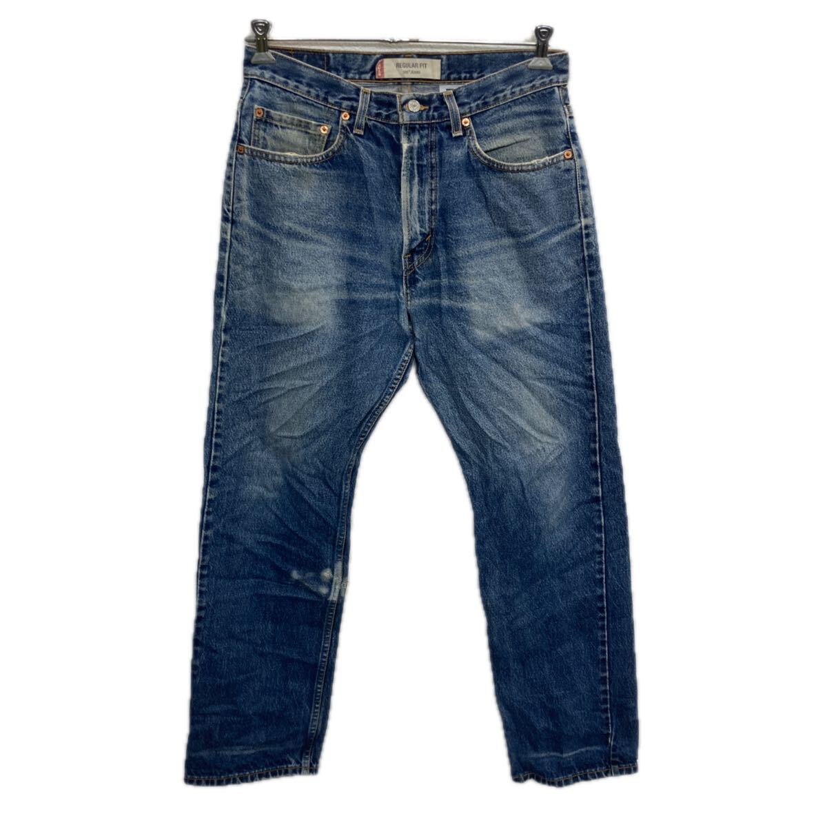  カナダ製 Levi's 505 デニムパンツ W32 ブルー リーバイス ジップアップ アメカジ ジーンズ デニム コットン 2601-140