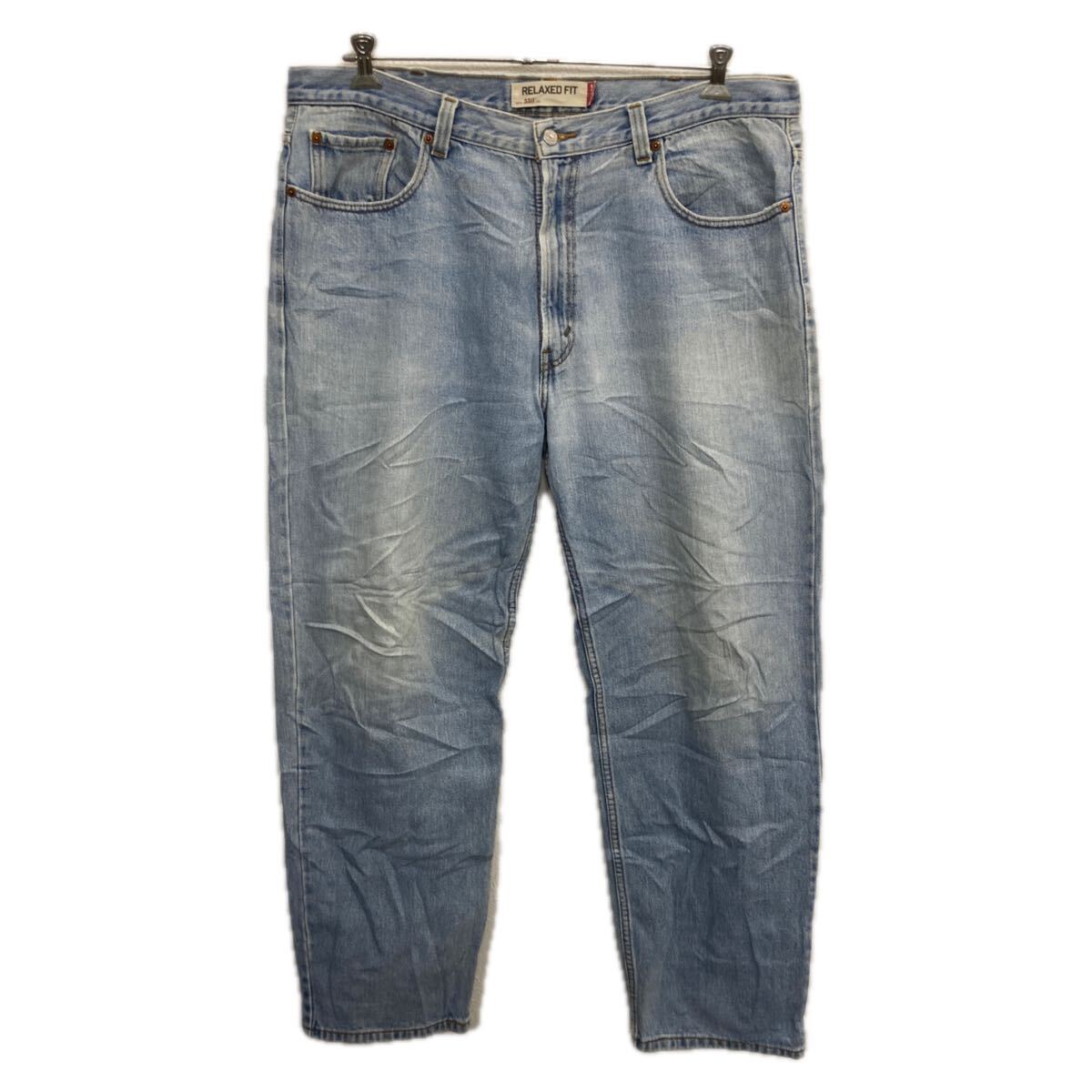 Bottoms - 【中古】【古着】 Levi's 550 デニムパンツ W40 アイスブルー リーバイス ジップアップ アメカジ ジーンズ デニム コットン ビッグサイズ 2601-176