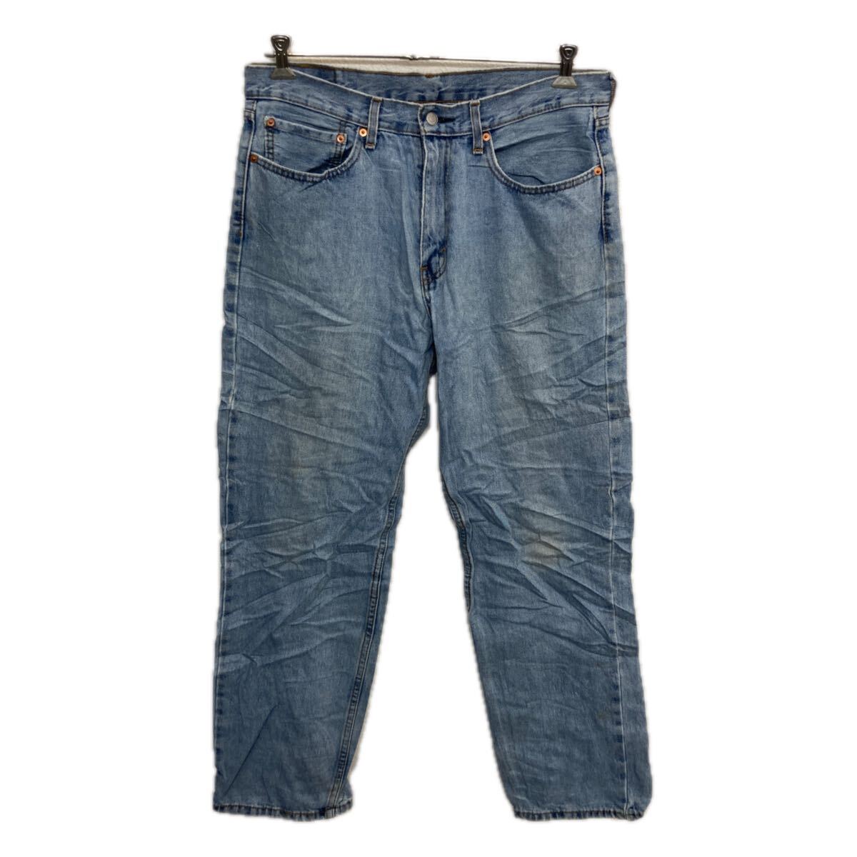 Rakuten - 【中古】【古着】 Levi's 550 デニムパンツ W34 ライトブルー リーバイス ジップアップ アメカジ ジーンズ デニム コットン 2601-95