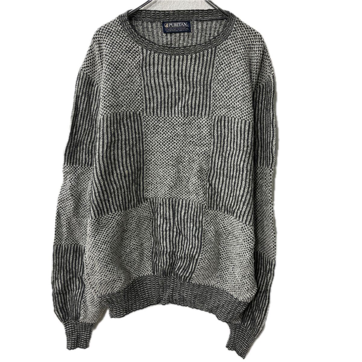 ピューリタン 黒ウールプルオーバー ヴィンテージ 古着 80s USA製 WoolRich チェック ウール ライナー パデッド 比翼