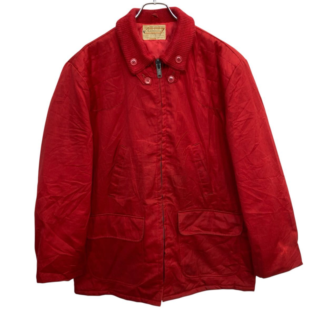 Rakuten - 【中古】【古着】 70s USA製 Vintage Ted Williams ハンティングジャケット XL〜 レッド テッドウィリアムス ガンパッチ ワーク アウター 冬物 a801-5430
