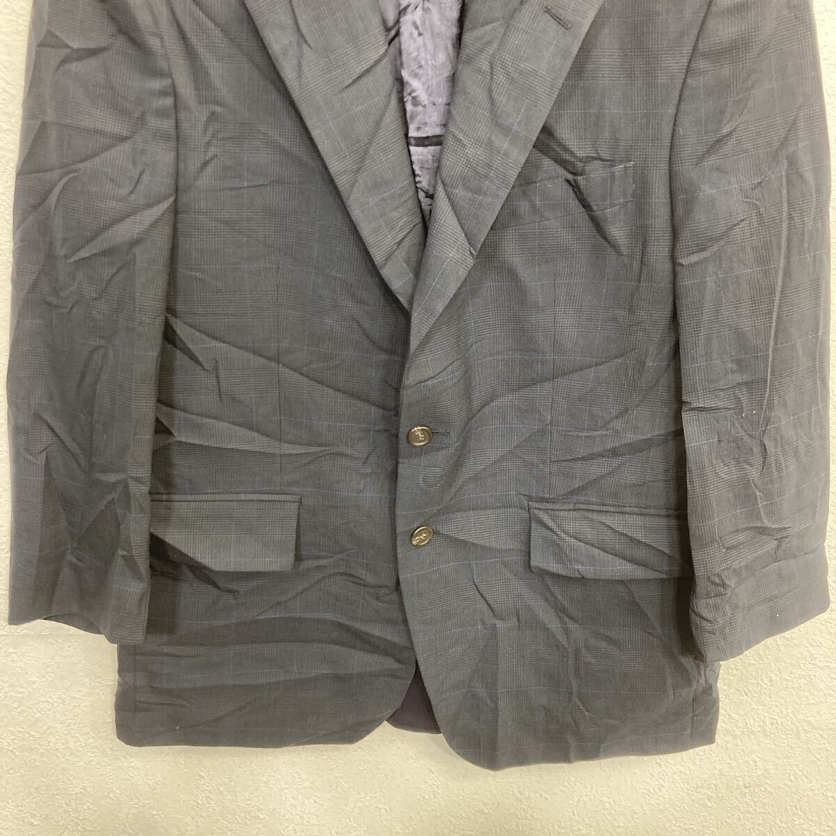 【中古】【古着】 90s カナダ製 CHAPS Ralph Lauren テーラードジャケット XL〜 ネイビー チャップス ラルフローレン 肩パッド アウター 秋冬物 a801-5651