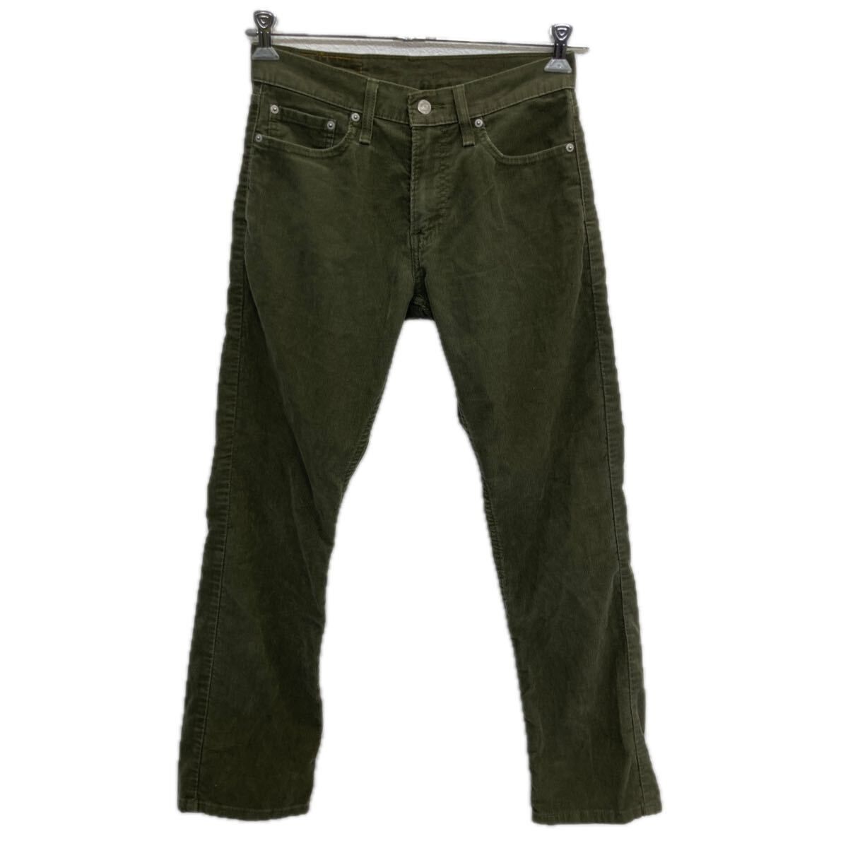 【中古】【古着】 Levi's 514 コーデュロイパンツ W29 グリーン リーバイス ジップアップ アメカジ カジュアル コットン 2601-269