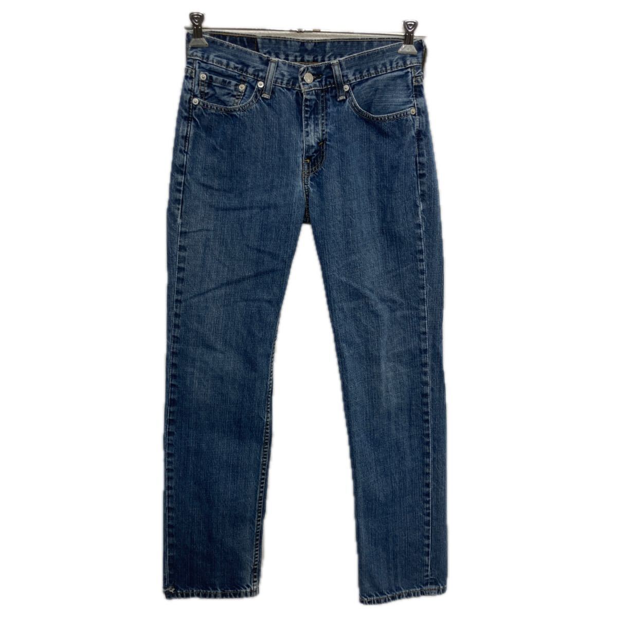 【中古】【古着】 メキシコ製 Levi's 514 デニムパンツ W30 ブルー リーバイス ジップアップ アメカジ ジーンズ デニム コットン 2601-287