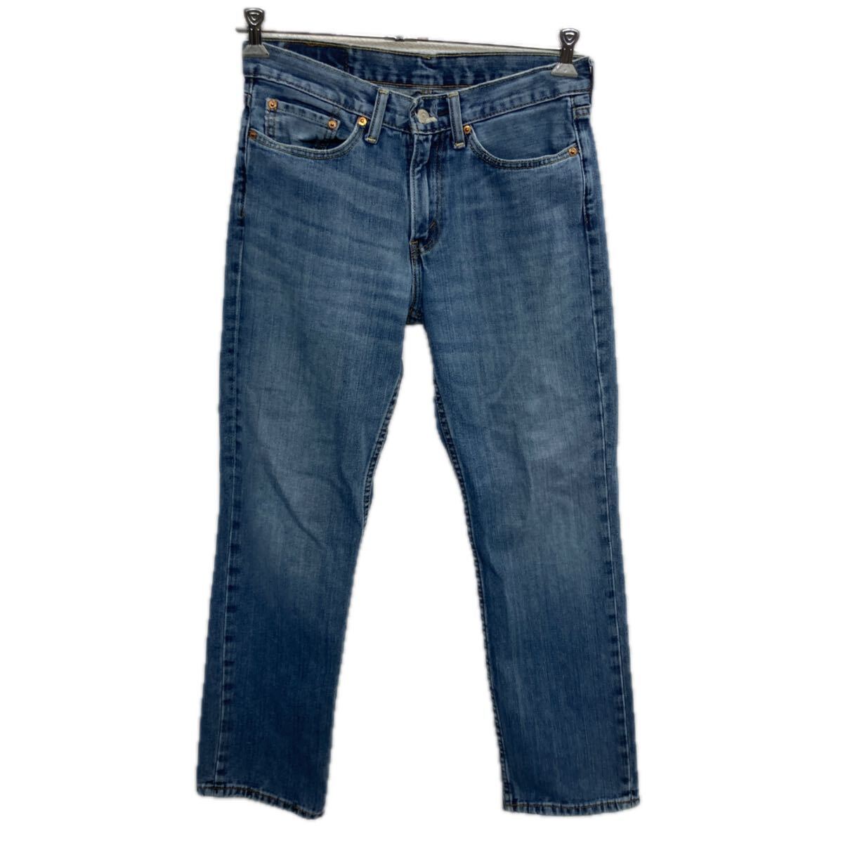 【中古】【古着】 Levi's 514 デニムパンツ W31 ライトブルー リーバイス ジップアップ アメカジ ジーンズ デニム コットン 2601-290