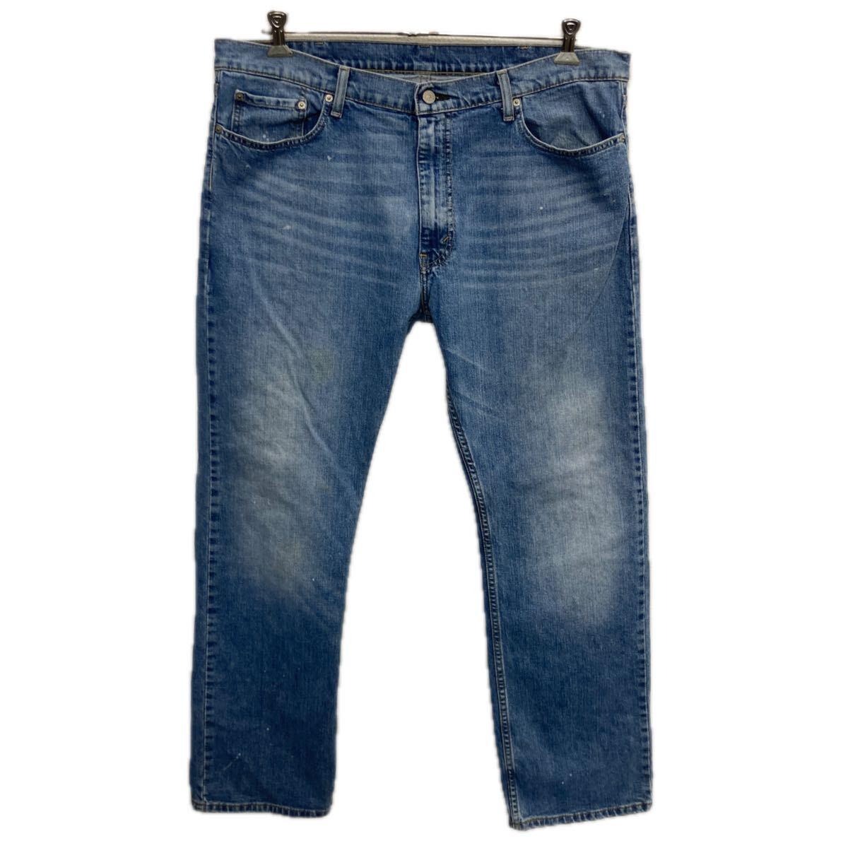 【中古】【古着】 Levi's 514 デニムパンツ W40 ライトブルー リーバイス ジップアップ アメカジ ジーンズ デニム コットン ビッグサイズ 2601-291
