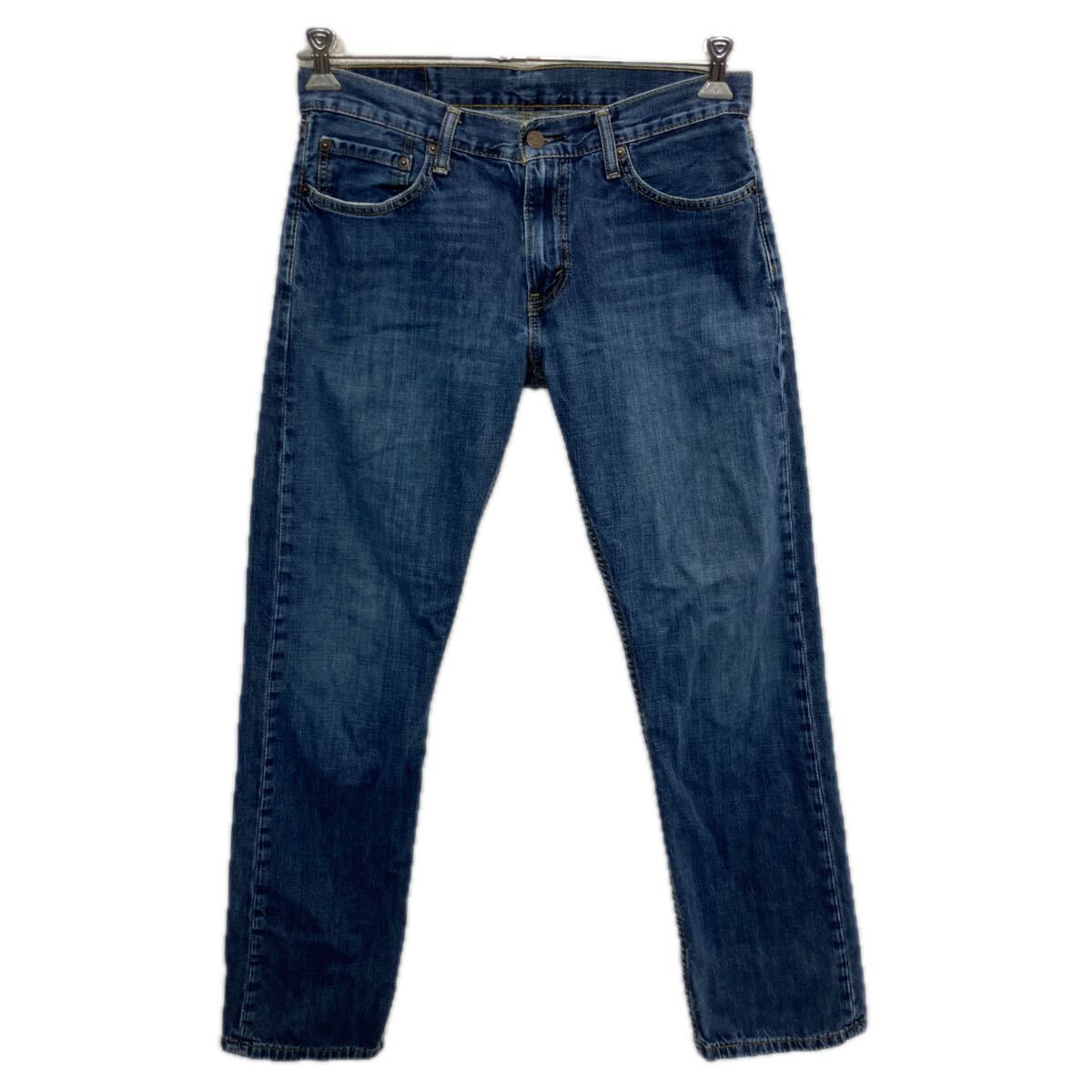 【中古】【古着】 メキシコ製 Levi's 514 デニムパンツ W32 ブルー リーバイス ジップアップ アメカジ ジーンズ デニム コットン 2601-298