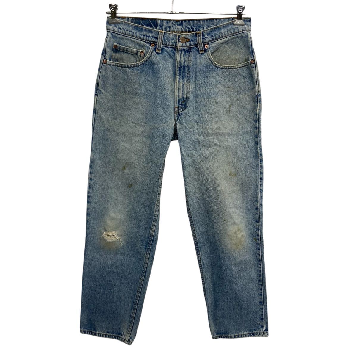 【中古】【古着】 90〜00s Levi's 550 デニムパンツ W33 ライトブルー リーバイス ジップアップ 00年代 紙タグ リラックスフィット アメカジ 2601-320