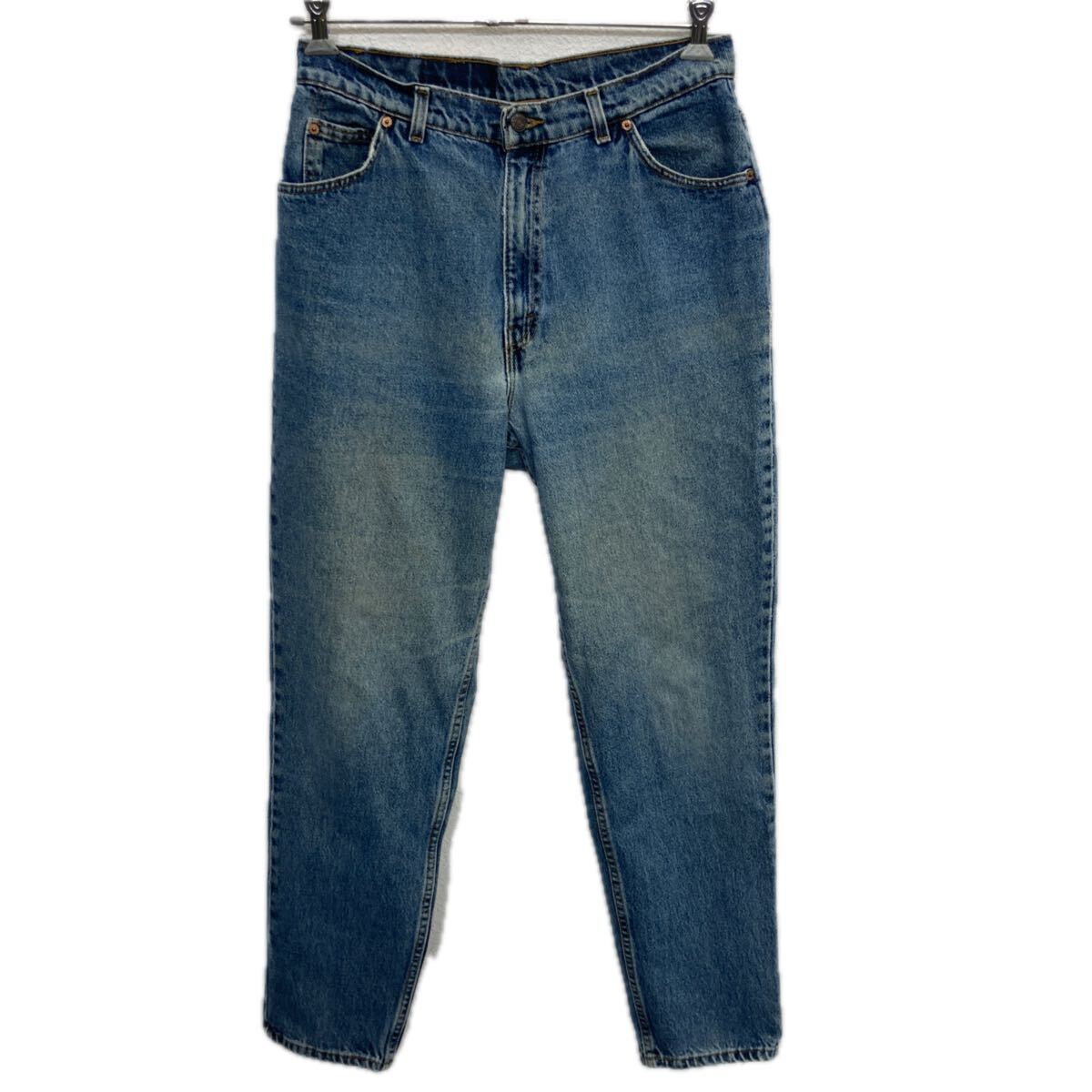  90s USA製 Levi's 15921 デニムパンツ 16 ブルー リーバイス ジップアップ 96年製 紙タグ アメカジ ジーンズ 2601-334