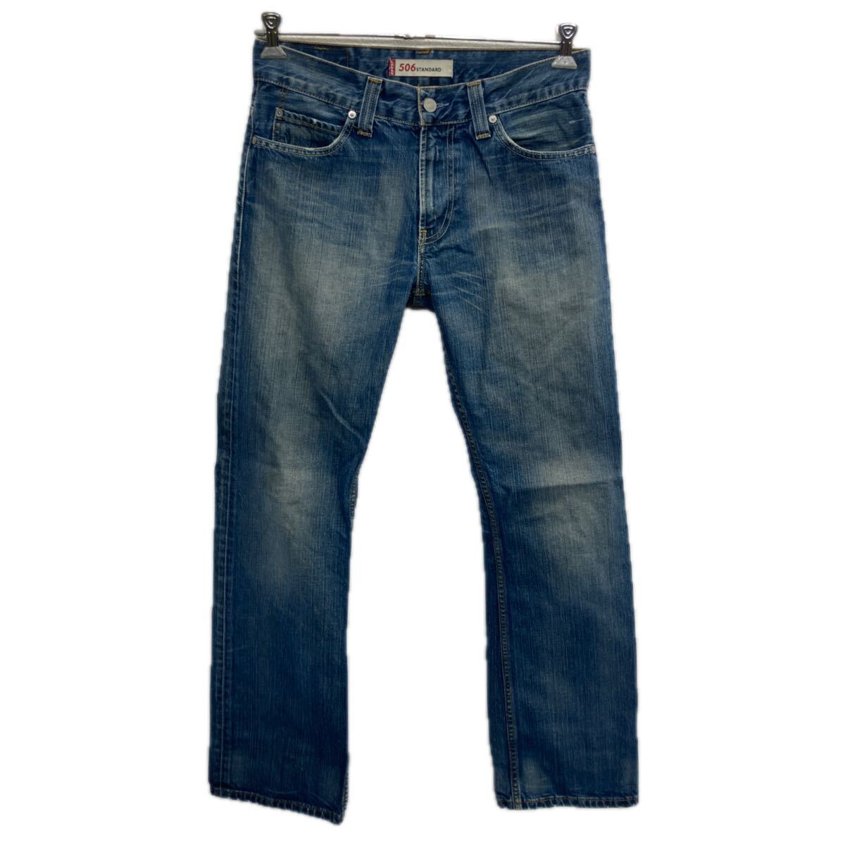 【中古】【古着】 Levi's 506 デニムパンツ W31 ブルー リーバイス ジップアップ アメカジ ジーンズ デニム コットン 2601-347