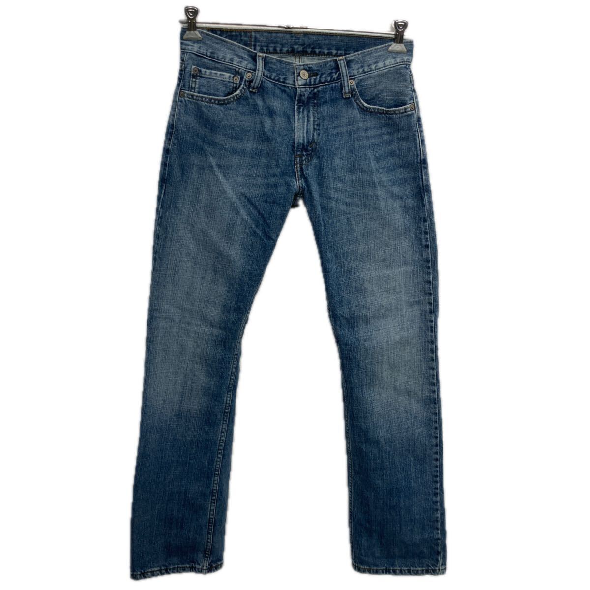 【中古】【古着】 Levi's 514 デニムパンツ W30 ブルー リーバイス ジップアップ アメカジ ジーンズ デニム コットン 2601-375