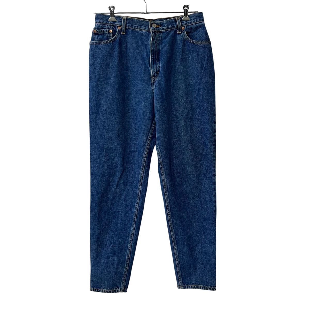【中古】【古着】 90s メキシコ製 Levi's 550 デニムパンツ 16 ブルー リーバイス ジップアップ 紙タグ 99年製 アメカジ ジーンズ 2601-514