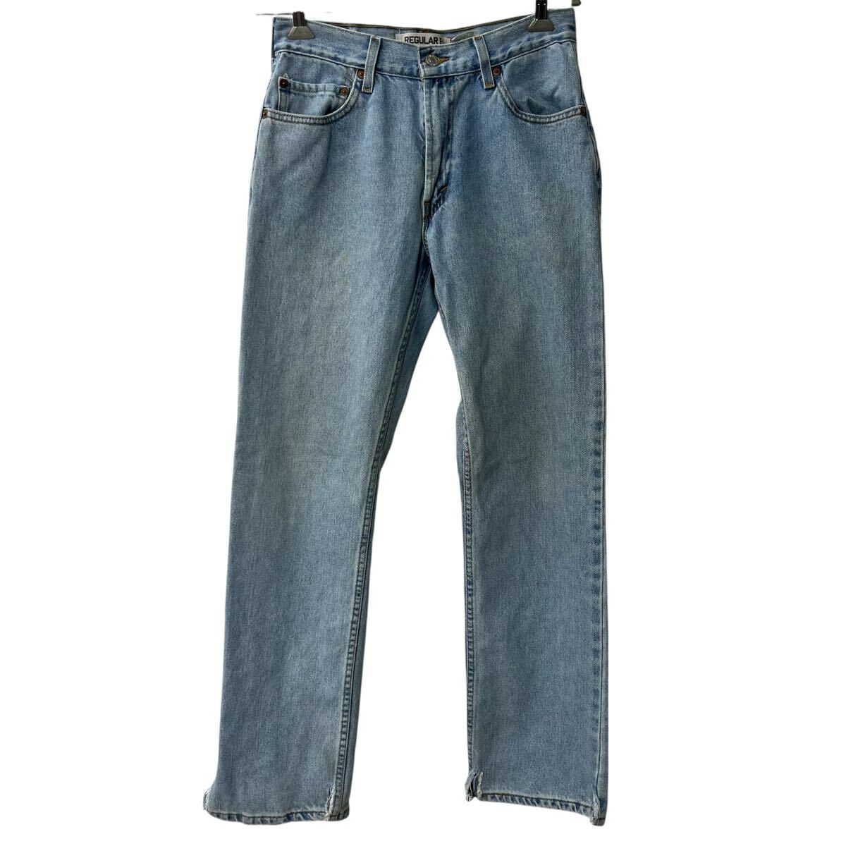 【中古】【古着】 Levi's 502 デニムパンツ W30 ライトブルー リーバイス ジップアップ アメカジ ジーンズ デニム コットン 2601-526