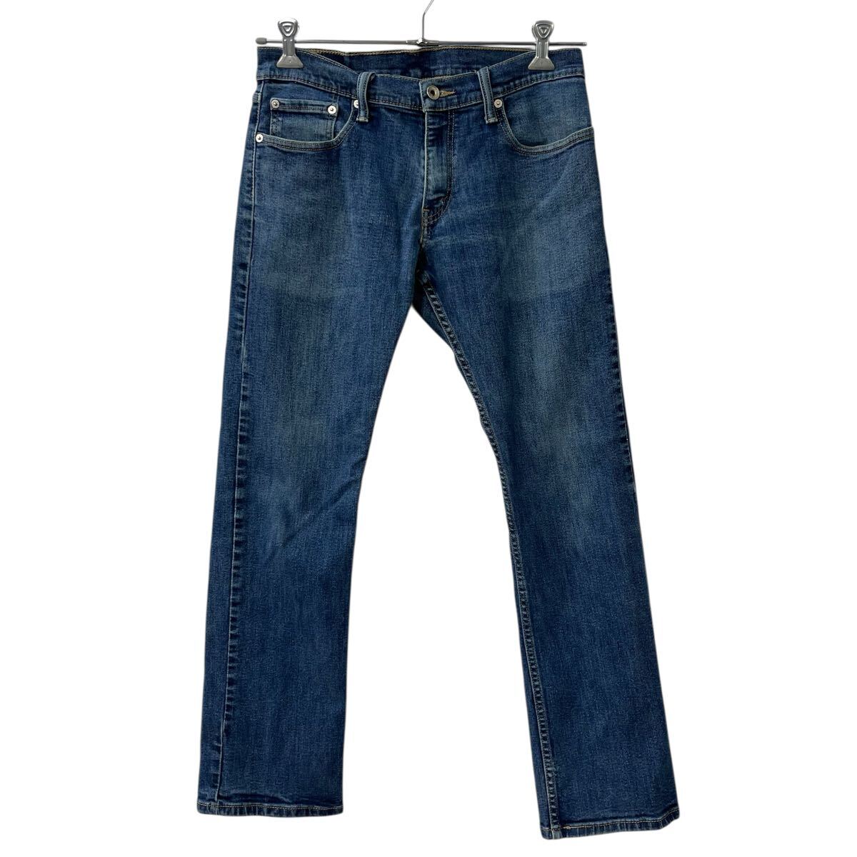 【中古】【古着】 Levi's 514 デニムパンツ W31 ブルー リーバイス ジップアップ アメカジ ジーンズ デニム コットン 2602-28