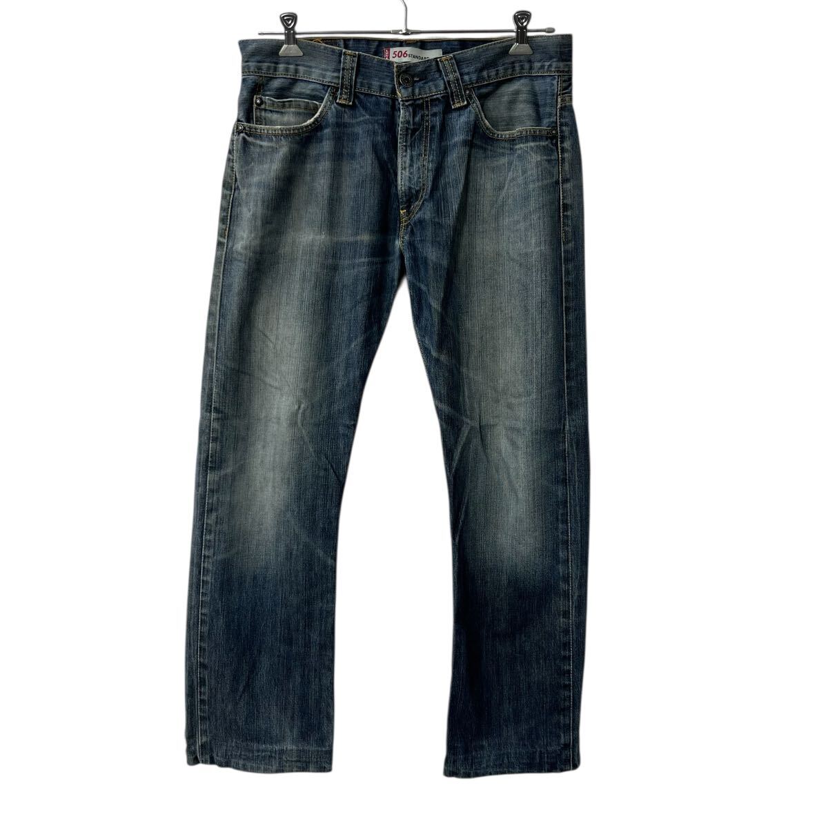 【中古】【古着】 Levi's 506 デニムパンツ W34 ブルー リーバイス ジップアップ STANDARD スタンダード アメカジ ジーンズ デニム コットン 2602-78