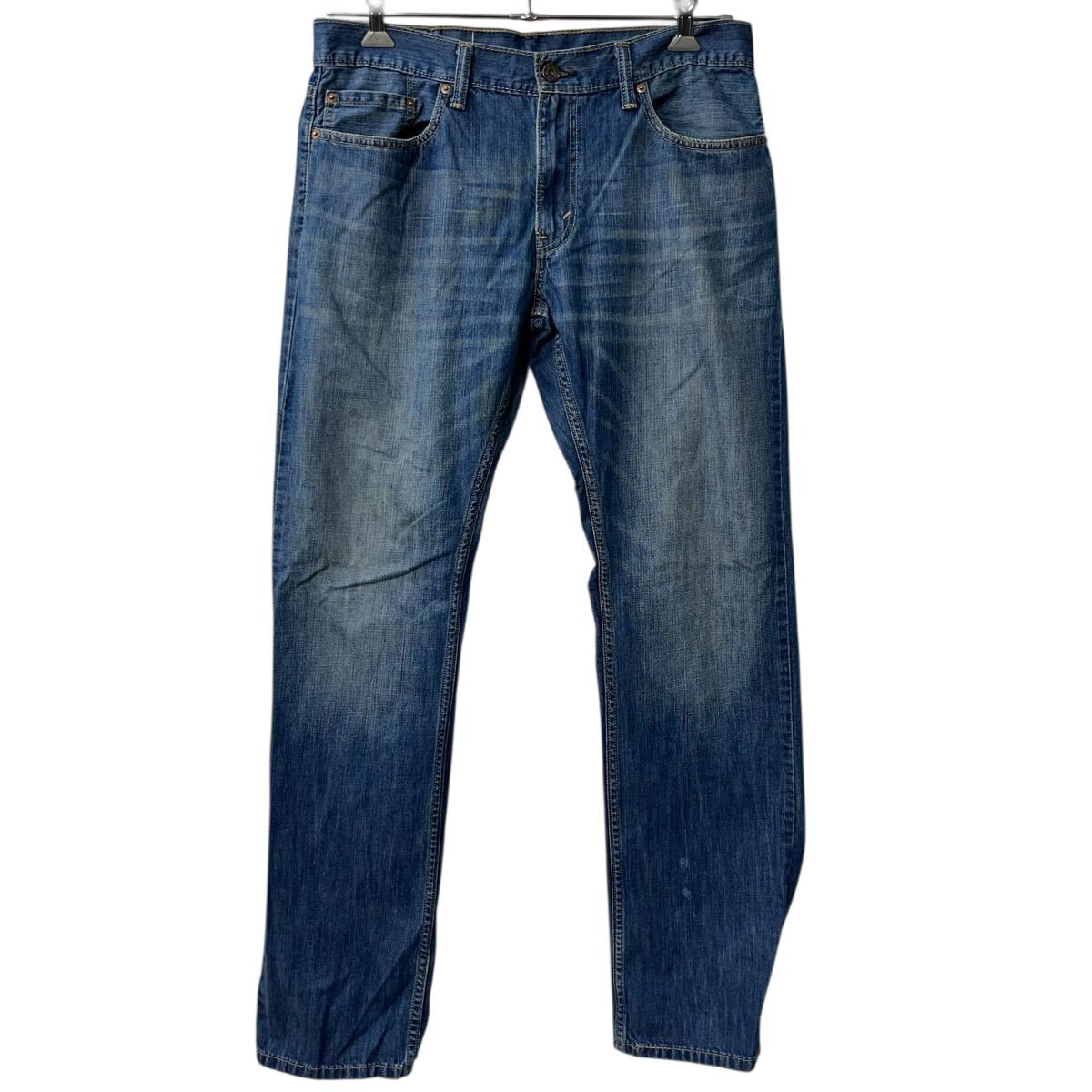 【中古】【古着】 Levi's 514 デニムパンツ W34 ブルー リーバイス ジップアップ アメカジ ジーンズ デニム コットン 2602-89