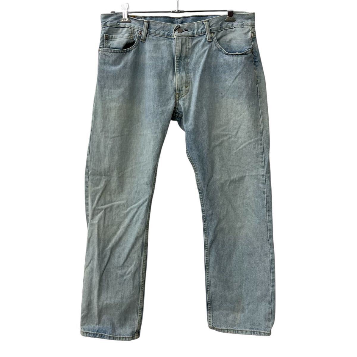 【中古】【古着】 メキシコ製 Levi's 514 デニムパンツ W36 ライトブルー リーバイス ジップアップ アメカジ ジーンズ デニム コットン 2602-127