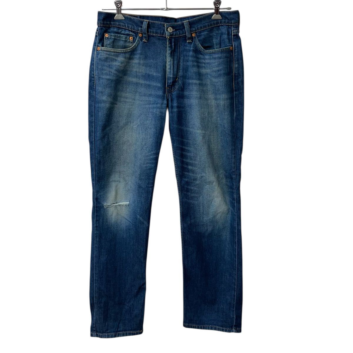 【中古】【古着】 Levi's 514 デニムパンツ W33 ブルー リーバイス ジップアップ アメカジ ジーンズ デニム 2602-132