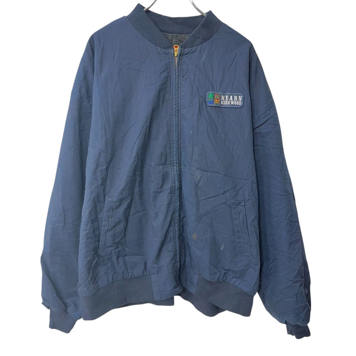  cintas ジャケット3 XL ネイビー ジップアップ ワッペン ビッグサイズ アウター 春秋物 a802-5234