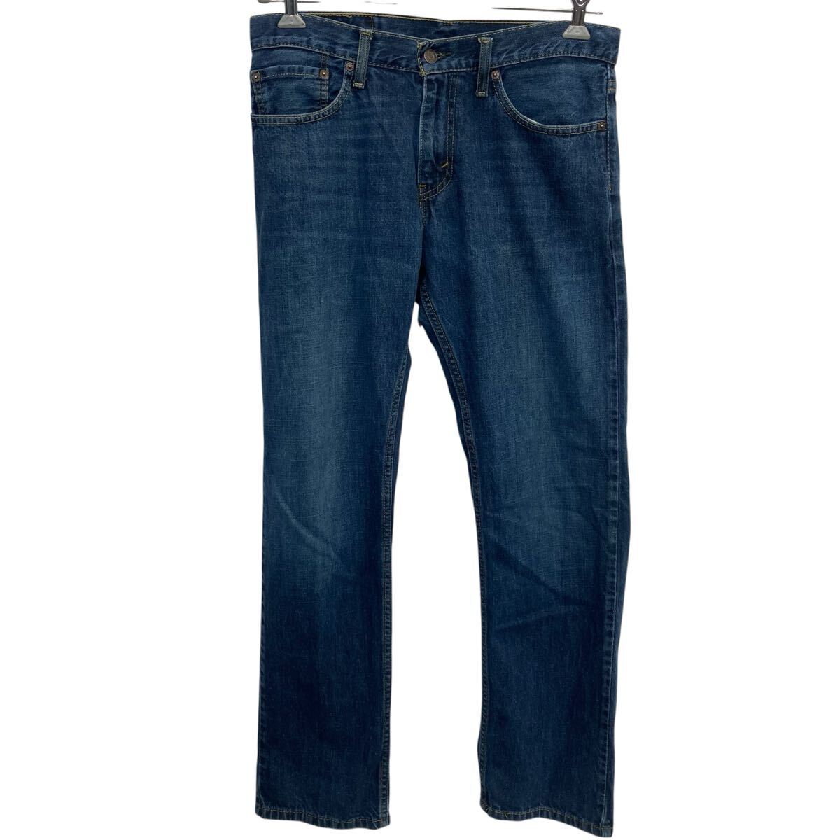 【中古】【古着】 Levi's 514 デニムパンツ W32 ブルー リーバイス ジップアップ アメカジ カジュアル デニム ジーンズ 2602-182