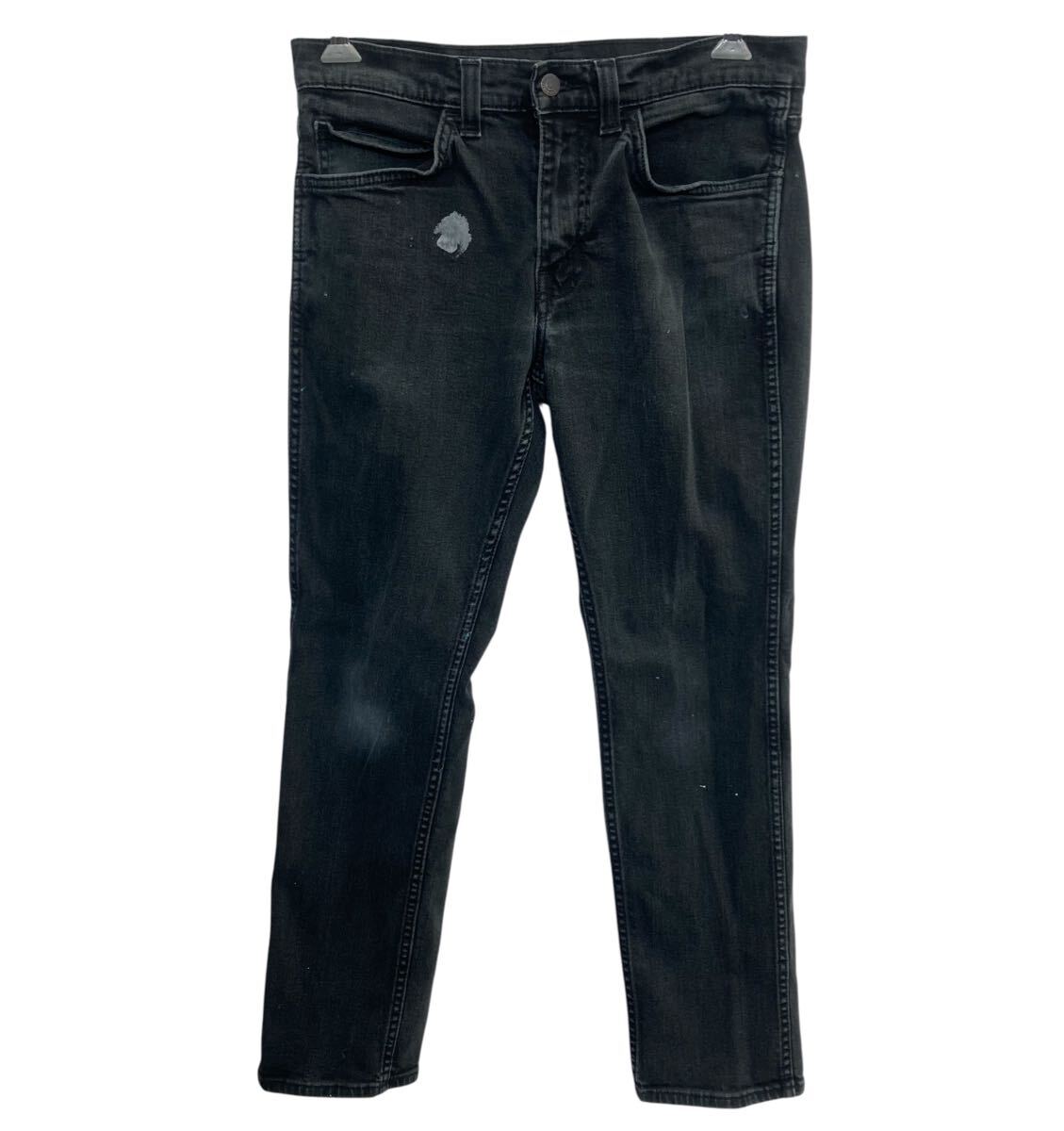 【中古】【古着】 Levi's 511 デニムパンツ W32 ブラック ジップアップ ゴールデンサイズ アメカジ デニム ジーンズ 2602-189