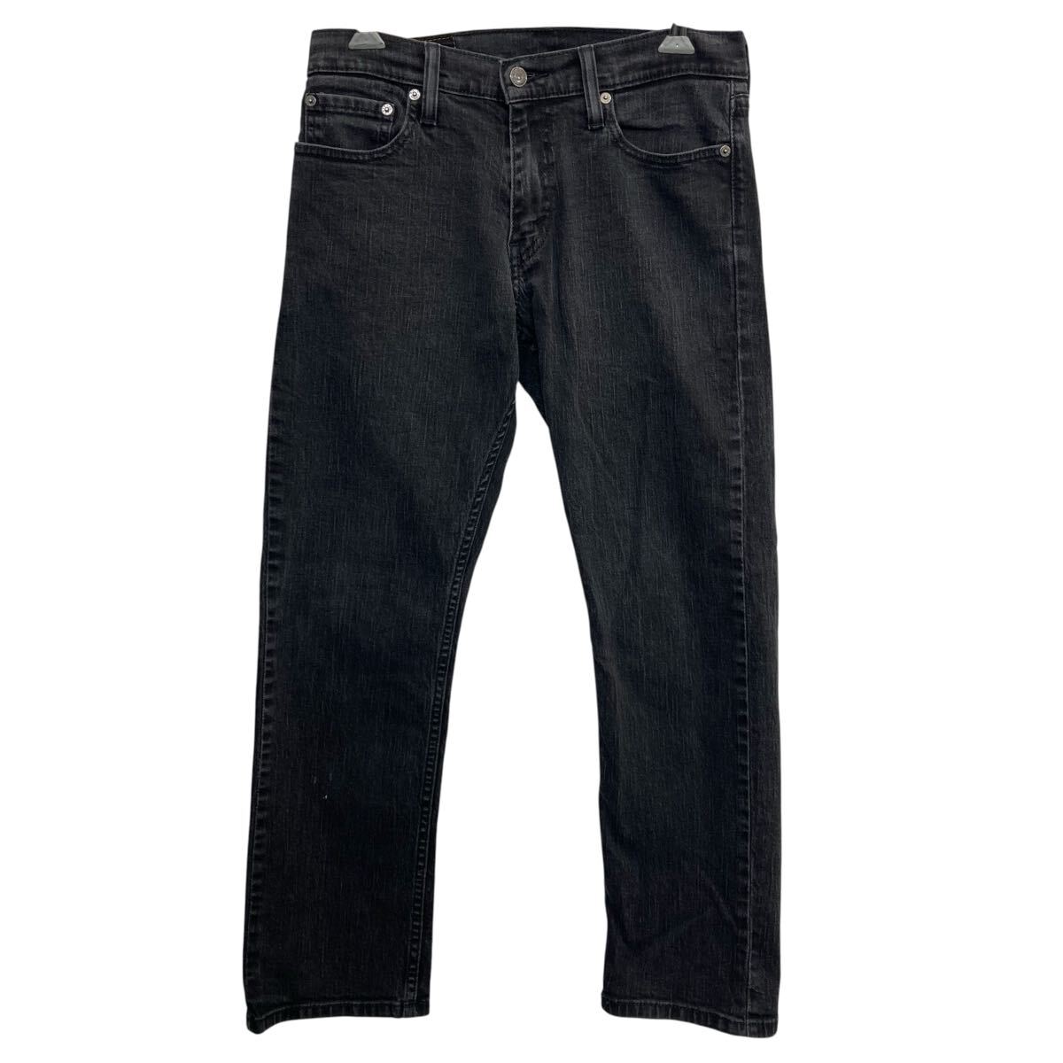 【中古】【古着】 Levi's 514 デニムパンツ W29 ブラック リーバイス ジップアップ アメカジ デニム パンツ 2602-202