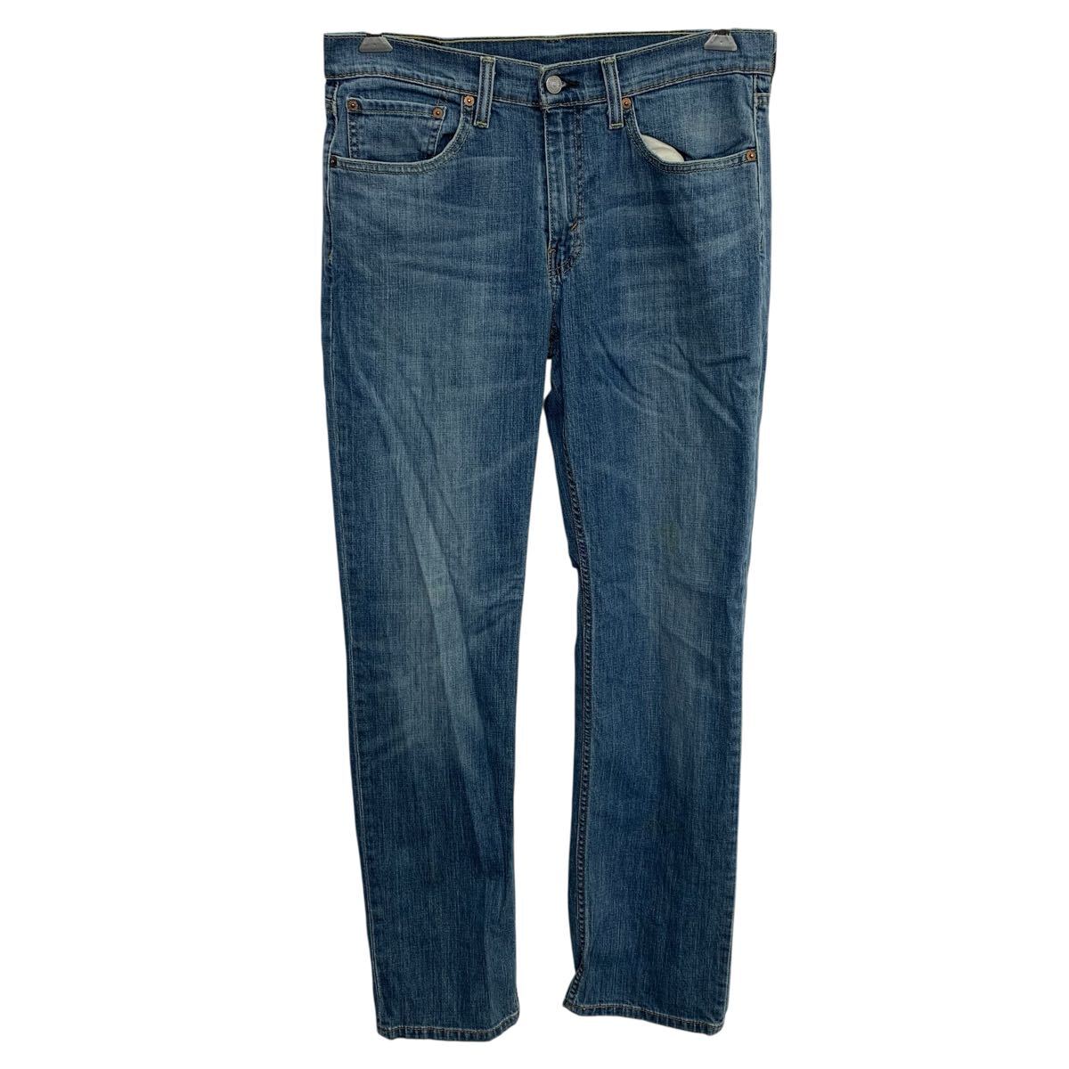 【中古】【古着】 メキシコ製 Levi's 514 デニムパンツ W32 ブルー ジップアップ リーバイス アメカジ デニム ジーンズ 2602-212