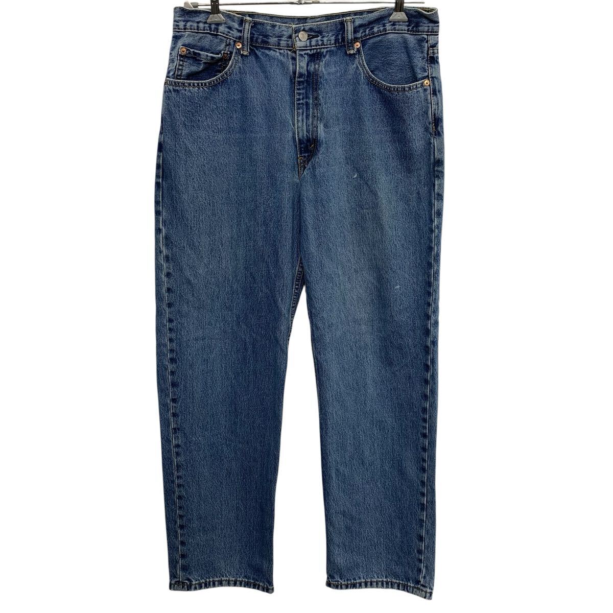 【中古】【古着】 Levi's550 デニムパンツ W34 ブルー リーバイス ジップアップ ゴールデンサイズ アメカジ デニム ジーンズ 2602-243