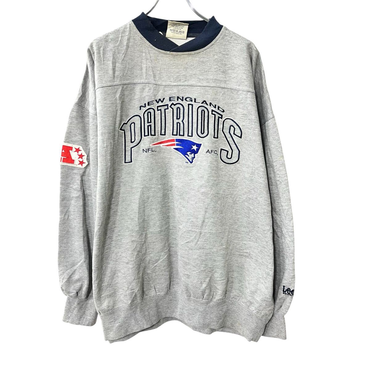 Rakuten - 【中古】【古着】 Lee NFL プリントスウェット トレーナー 2XL グレー リー プルオーバー スポーツ プリント トップス 秋物 a802-5885